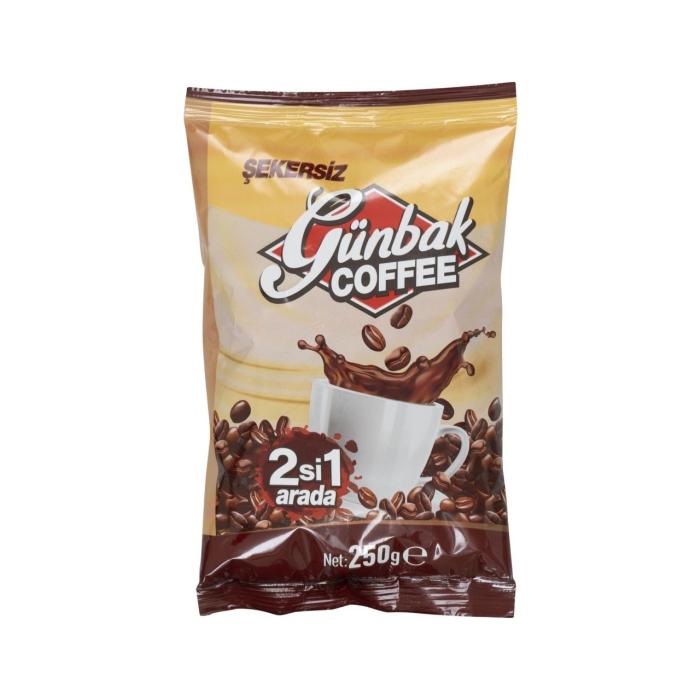 Günbak 2 si 1 Arada Kahve Sade 250 gr 12 Li