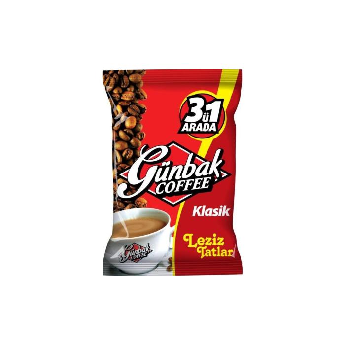 Günbak 3 ü 1 Arada Kahve Sade 250 gr 12 Li